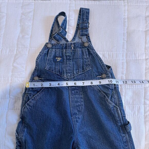 Oshkosh Bgosh Denim Overalls Vestbak Size 18 Months Jean Farm Carpenter Cotton - Picture 13 of 14